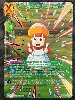 Dragon Ball Super Card Game TCG EN BT29-044 SPR Pansy，Gentle Village Girl - Image 1