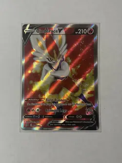 Cinderace V - 178/192 - Pokemon Rebel Clash Sword & Shield Full Art Rare Card NM - Image 1