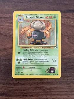 Erika's Gloom Vintage Pokemon Gym Heroes TCG Card 45/132 LP - Image 1