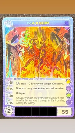 Chaotic TCG Maxxor Creature Card NM Ultra Rare Foil 95/75/70/45 - Image 1