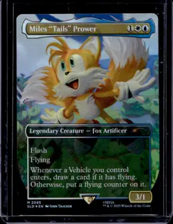2025 Magic MTG SLD Secret Lair Sonic Borderless Miles Tails Prower #2085 - Image 1