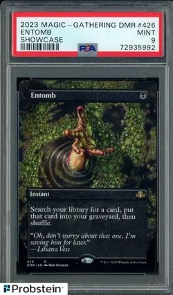 2023 Magic The Gathering DMR Showcase #426 Entomb PSA 9 MINT - Image 1