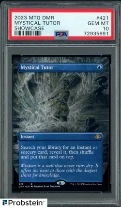 2023 MTG DMR Showcase #421 Mystical Tutor PSA 10 GEM MINT - Image 1
