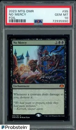 2023 MTG DMR Foil #95 No Mercy PSA 10 GEM MINT - Image 1