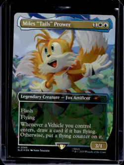 2025 Magic MTG SLD Secret Lair Sonic Borderless Miles Tails Prower #2085 - Image 1