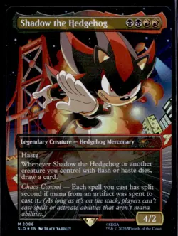 2025 Magic MTG SLD Secret Lair Sonic Borderless Shadow The Hedgehog #2086 - Image 1
