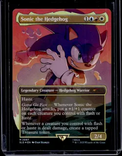 2025 Magic MTG SLD Secret Lair Sonic Borderless Sonic The Hedgehog #2087 - Image 1