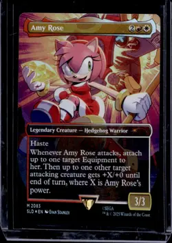 2025 Magic MTG SLD Secret Lair Sonic Borderless Amy Rose #2083 - Image 1