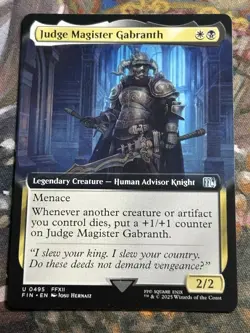 MTG - 1x Judge Magister Gabranth - Extended Art Final Fantasy NM - Image 1