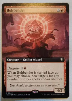 MTG Magic [x1] Boltbender [x1] Borderless Extended Commander Murders Karlov M/NM - Image 1