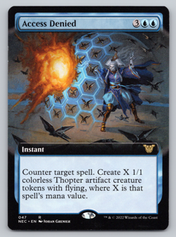 Access Denied Extended Art - Commander Kamigawa: Neon Dynasty MTG - Image 1