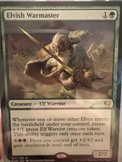 Elvish Warmaster Kaldheim 167 Near Mint 12326 - Image 1