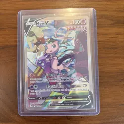 Pokemon Mew v Holo Alternative Art Ultra Rare TCG Fusion Strike Card 251/264 - Image 2