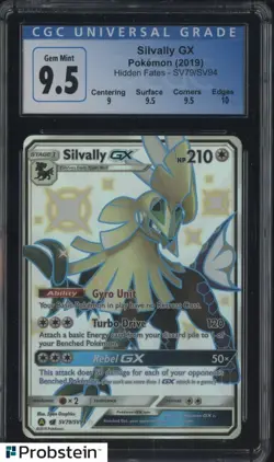 2019 Pokemon Hidden Fates #SV79 Silvally GX CGC 9.5 GEM MINT - Image 1