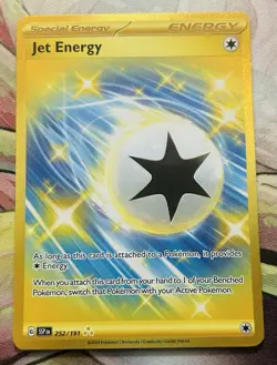 Pokemon TCG Surging Sparks Jet Energy 252/191 Special Energy Hyper Rare NM - Image 1