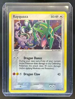 2005 Pokemon EX Emerald Rayquaza Holo #9/106 - Image 1