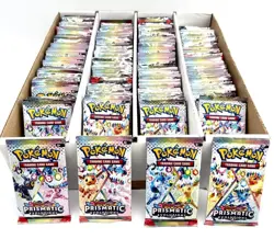 Lot of (210) Pokemon TCG Scarlet & Violet Prismatic Evolutions Booster Packs - Image 1