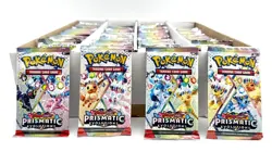 Lot of (210) Pokemon TCG Scarlet & Violet Prismatic Evolutions Booster Packs - Image 2