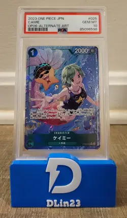 2023 ONE PIECE JAPANESE CAMIE ALTERNATE ART OP06-025 PSA 10 GEM MINT - Image 1