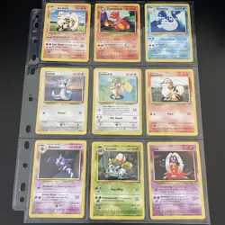 ⭐Complete Pokemon Base Set Common Uncommon Cards 1999⭐Pokemon Base Set starter - Image 1
