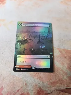 Blightstep Pathway Borderless Foil Kaldheim MTG NM - Image 1