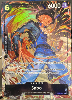 One Piece CCG | Sabo - (Alternate Art) | PRB02-014 | NM Foil Premium Best Vol. 2 - Image 1