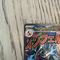 Mega Charizard X ex 023 Pokemon TCG Me: Mega Evolution Black Star Promo Holo - Image 2