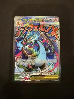 Mega Charizard X ex 023 Pokemon TCG Me: Mega Evolution Black Star Promo Holo - Image 1