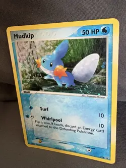 2004 Pokemon Card Mudkip Black Star Promo 018 Holo TCG Near Mint - Image 3