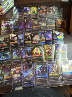 League of Legends Riftbound TCG Card Lot of 30+ Rare Foil Holo Cards English NM - Image 1