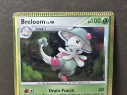 Breloom 45/132 Holo Uncommon 2007 Pokemon Secret Wonders ERROR CARD - Image 2