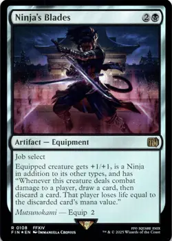 Ninja's Blades FOIL Final Fantasy Magic MTG NM - Image 1