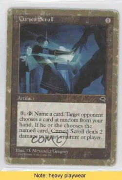 Cursed Scroll Kai Budde Magic: Tokyo World Championships Decks 1999 READ 0b5 - Image 1