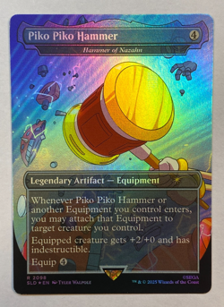MTG - Secret Lair - Sonic: Turbo Gear - Piko Piko Hammer - FOIL - Image 1
