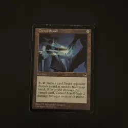 Magic The Gathering Tempest Cursed Scroll #281 Lightly played - Image 1