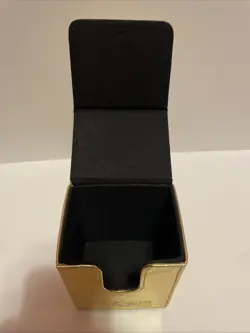 MTG Magic the Gathering Ultra Pro commander deck box gold leatherette flip box - Image 5