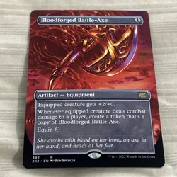Bloodforged Battle-Axe (Borderless) Double Masters 2022 Magic The Gathering - Image 2