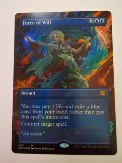Force of Will MTG Double Masters Borderless foil x1 NM English - Image 1