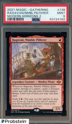 2021 MTG Modern Horizon 2 #138 Ragavan Nimble Pilferer PSA 9 MINT - Image 1