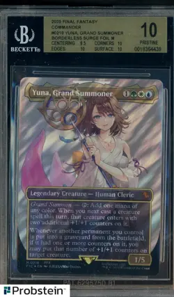 2025 MTG Final Fantasy Commander Borderless Surge Foil Yuna BGS 10 PRISTINE - Image 1