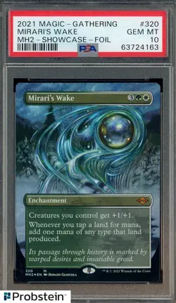 2021 Magic The Gathering MH2 Showcase Foil #320 Mirari's Wake PSA 10 GEM MINT - Image 1