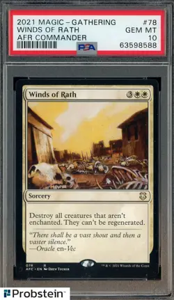 2021 Magic The Gathering AFR Commander #78 Winds of Rath PSA 10 GEM MINT - Image 1