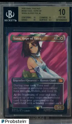 #2 2025 MTG Final Fantasy Surge Foil #0549 Yuna Hope of Spira BGS 10 PRISTINE - Image 1
