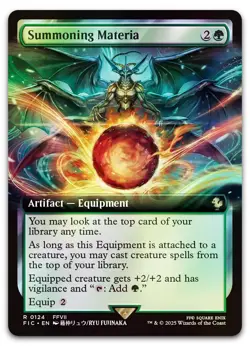 Summoning Materia (Extended Art) #124 (Foil) (NM) Final Fantasy FIC Magic MTG - Image 1