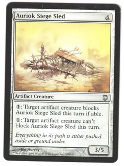 Magic_the_gathering Darksteel Auriok Siege Sled #105 2004,MTG,LP Uncommon - Image 1