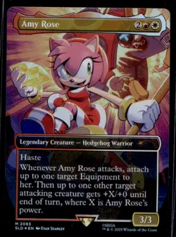 2025 Magic MTG SLD Secret Lair Sonic Borderless Amy Rose #2083 - Image 1