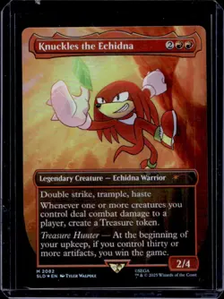 2025 Magic MTG SLD Secret Lair Sonic Borderless Knuckles The Echidna #2082 - Image 1