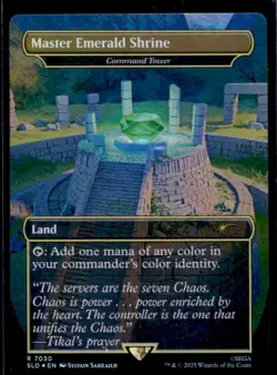 2025 Magic MTG SLD Secret Lair Sonic Borderless Master Emerald Shrine #7030 - Image 1