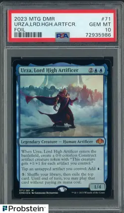2023 MTG DMR Foil #71 Urza Lord High Artificer PSA 10 GEM MINT - Image 1
