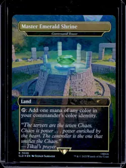2025 Magic MTG SLD Secret Lair Sonic Borderless Master Emerald Shrine #7030 - Image 1